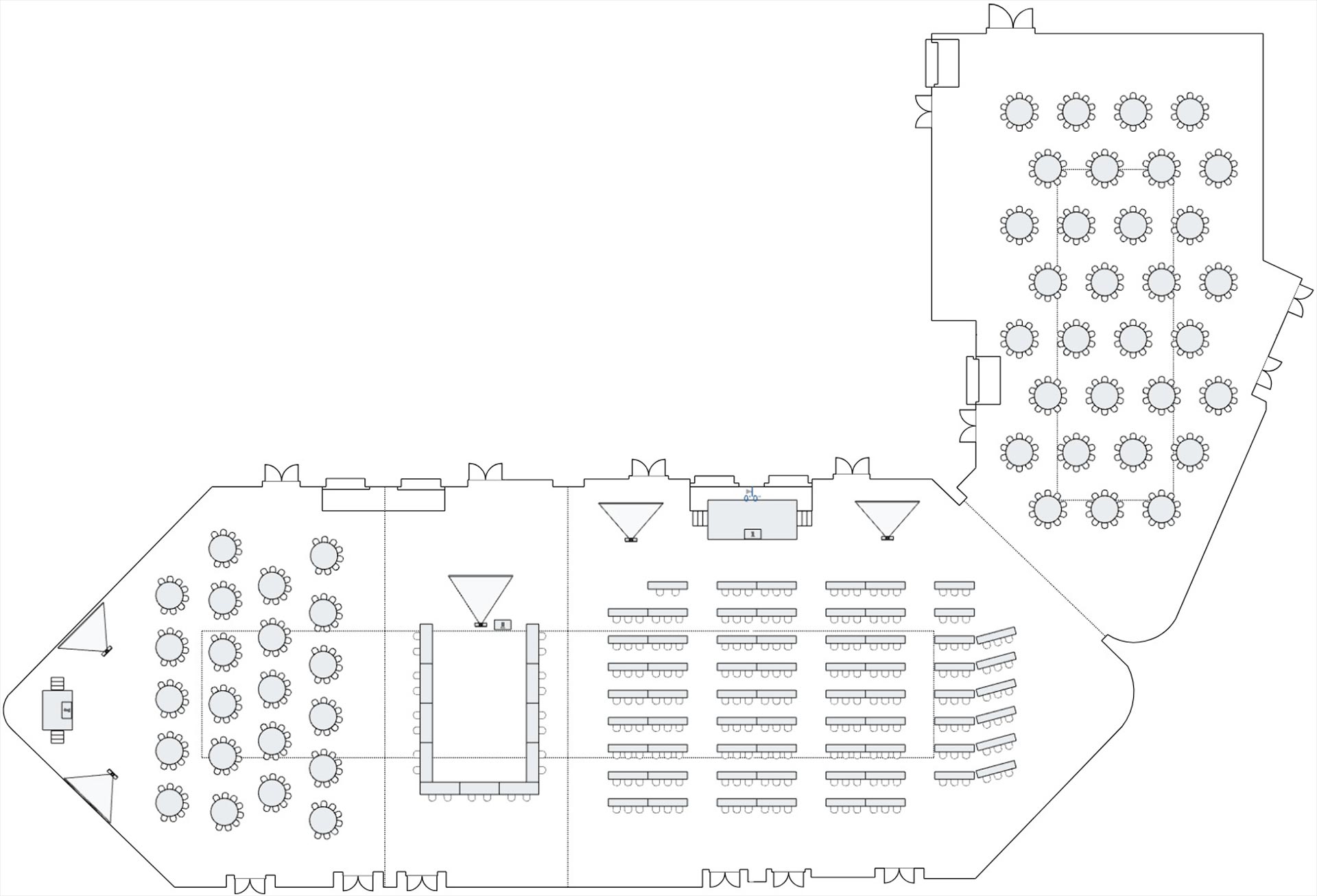 Laurel Manor Event Spaces Diagram